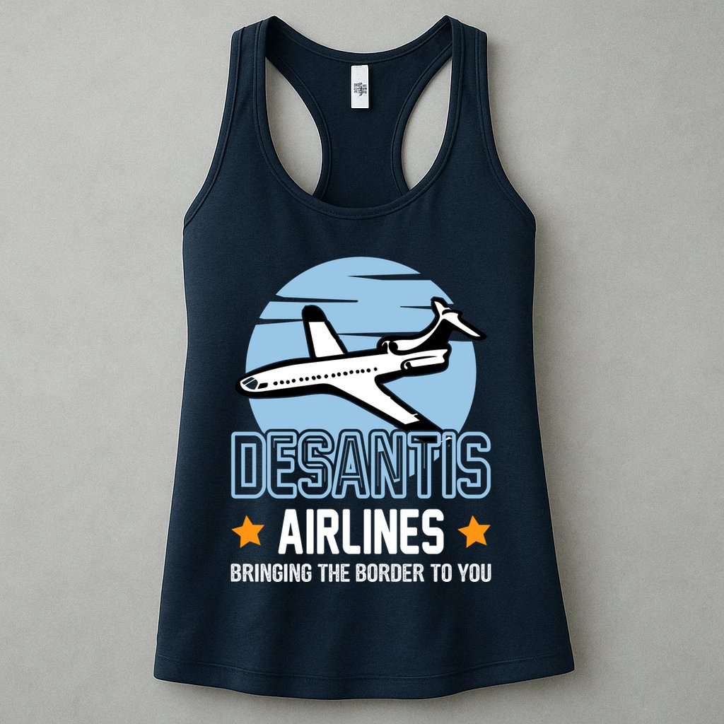 Retro Desantis Airlines Funny Womens Tank Top