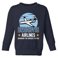 Retro Desantis Airlines Funny Toddler Sweatshirt
