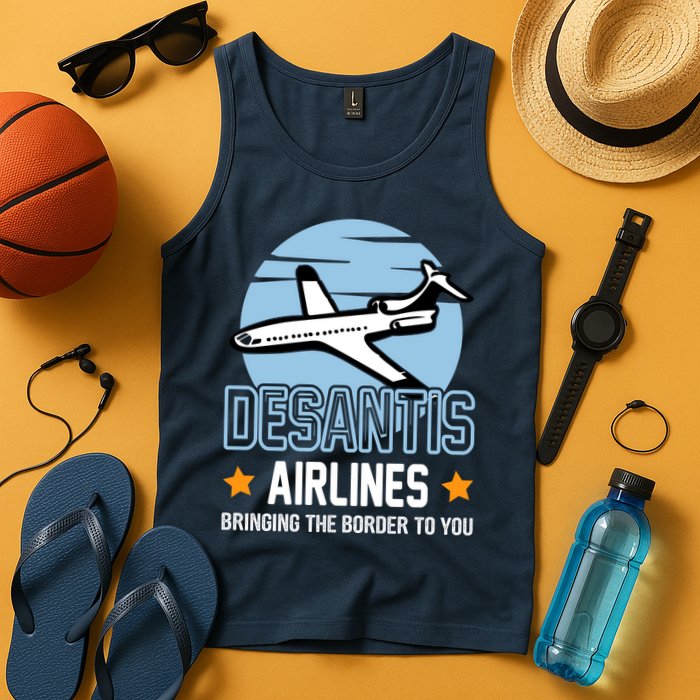 Retro Desantis Airlines Funny Tank Top
