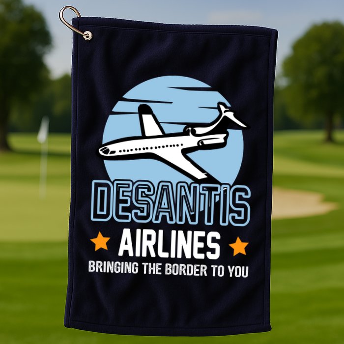 Retro Desantis Airlines Funny Golf Towel