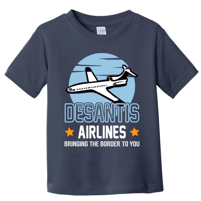 Retro Desantis Airlines Funny Toddler T-Shirt