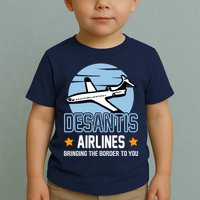 Retro Desantis Airlines Funny Toddler T-Shirt