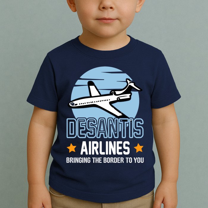 Retro Desantis Airlines Funny Toddler T-Shirt