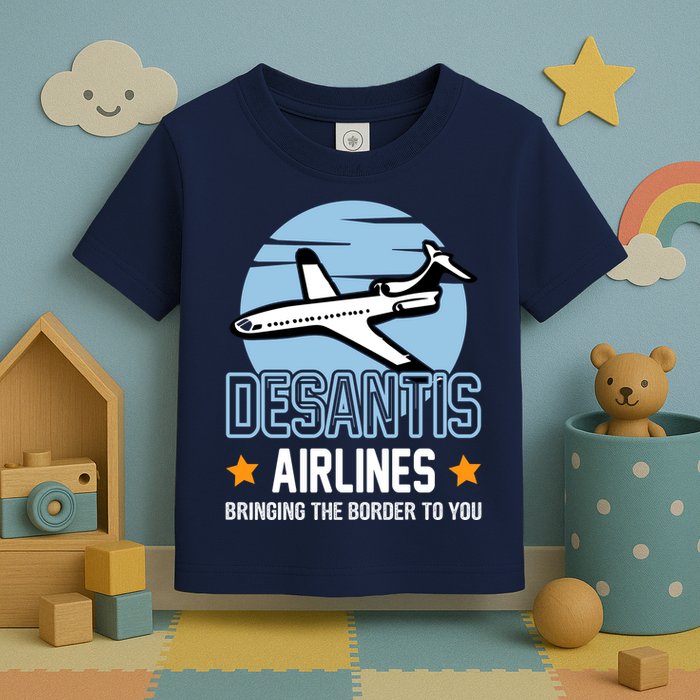 Retro Desantis Airlines Funny Toddler T-Shirt