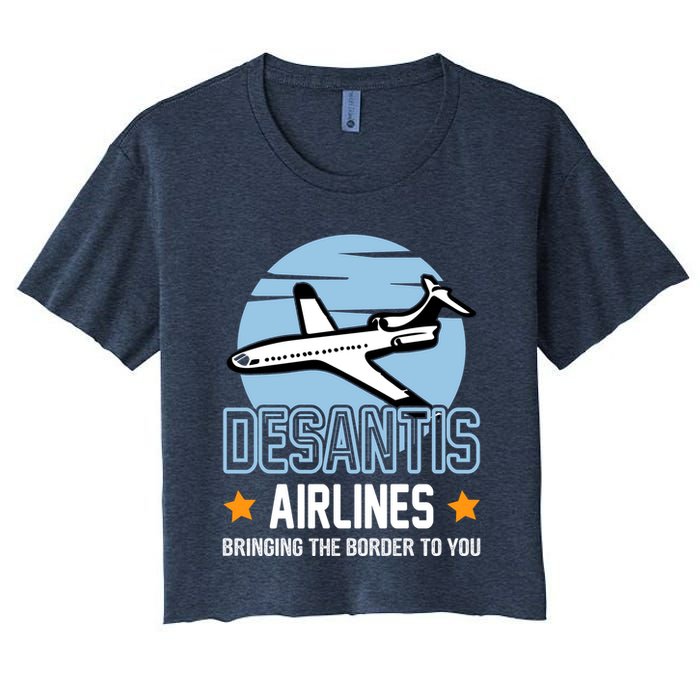 Retro Desantis Airlines Funny Crop Top
