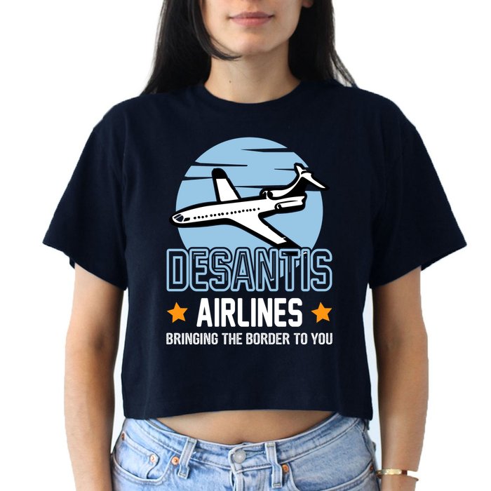 Retro Desantis Airlines Funny Crop Top
