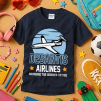 Retro Desantis Airlines Funny Kids T-Shirt