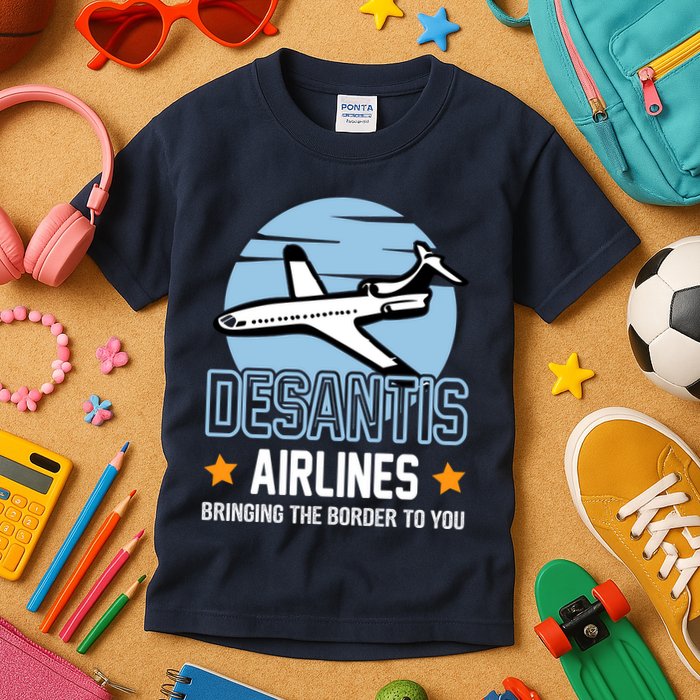 Retro Desantis Airlines Funny Kids T-Shirt