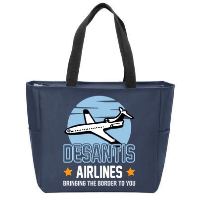 Retro Desantis Airlines Funny Zip Tote Bag
