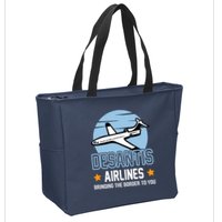 Retro Desantis Airlines Funny Zip Tote Bag