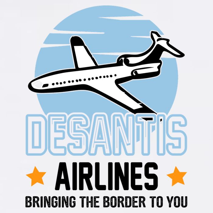 Retro Desantis Airlines Funny Garment-Dyed Sweatshirt