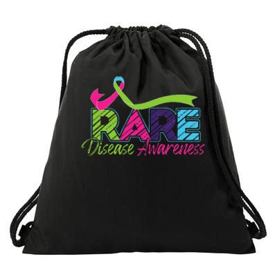 Rare Disease Awareness Rare Disease Day Warriors 2024 Drawstring Bag