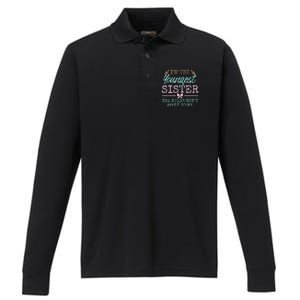 Rules Don't Apply To Me Youngest Adult 3 Sisters Matching Gift Performance Long Sleeve Polo