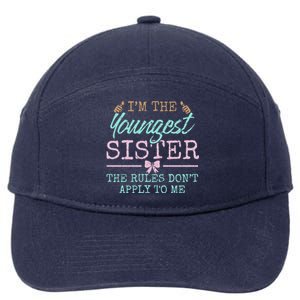 Rules Don't Apply To Me Youngest Adult 3 Sisters Matching Gift 7-Panel Snapback Hat