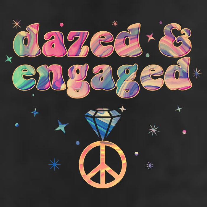 Retro Dazed And Engaged New Bride Wife Cool Comfort Performance Bucket Hat