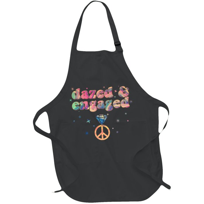 Retro Dazed And Engaged New Bride Wife Apron