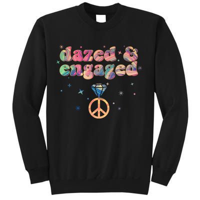 Retro Dazed And Engaged New Bride Wife Sweatshirt