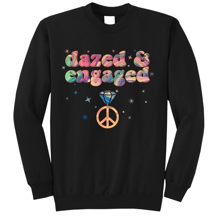 Retro Dazed And Engaged New Bride Wife Sweatshirt