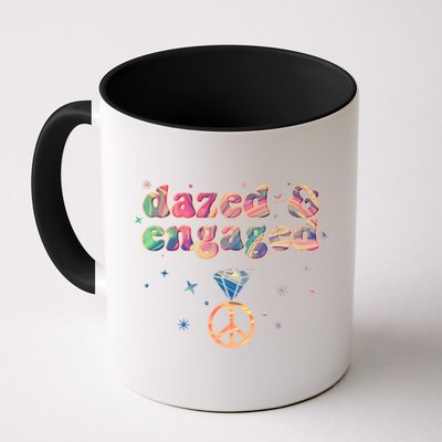 Retro Dazed And Engaged New Bride Wife Mug