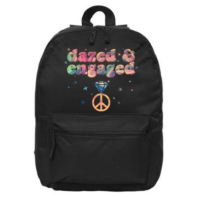 Retro Dazed And Engaged New Bride Wife 16 in Basic Backpack