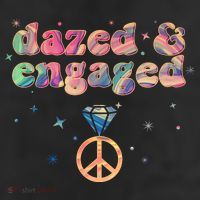 Retro Dazed And Engaged New Bride Wife Trucker Hat