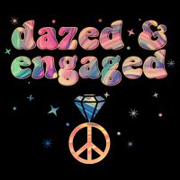 Retro Dazed And Engaged New Bride Wife Ladies Long Sleeve Shirt
