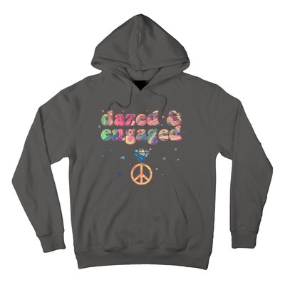 Retro Dazed And Engaged New Bride Wife Hoodie