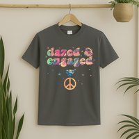Retro Dazed And Engaged New Bride Wife T-Shirt