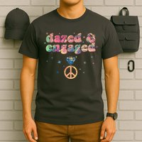 Retro Dazed And Engaged New Bride Wife T-Shirt