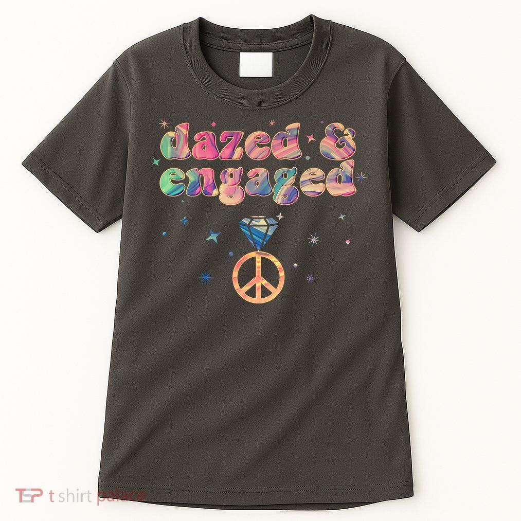 Retro Dazed And Engaged New Bride Wife Tall T-Shirt