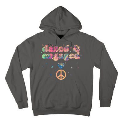 Retro Dazed And Engaged New Bride Wife Tall Hoodie