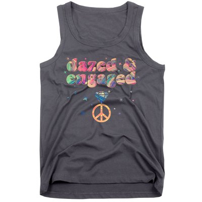 Retro Dazed And Engaged New Bride Wife Tank Top