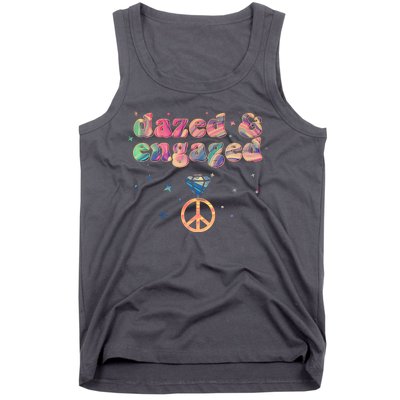 Retro Dazed And Engaged New Bride Wife Tank Top