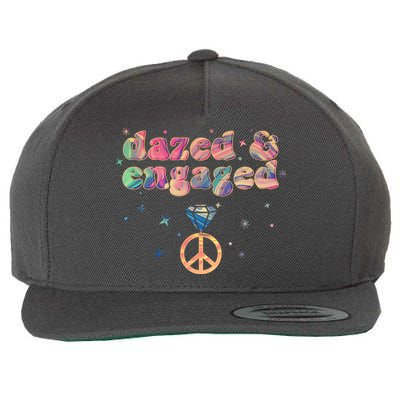 Retro Dazed And Engaged New Bride Wife Wool Snapback Cap