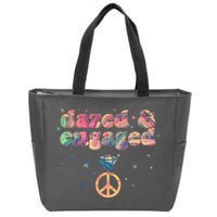 Retro Dazed And Engaged New Bride Wife Zip Tote Bag