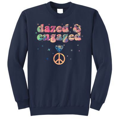 Retro Dazed And Engaged New Bride Wife Sweatshirt