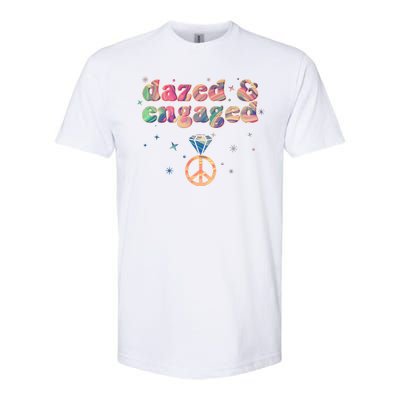 Retro Dazed And Engaged New Bride Wife Softstyle® CVC T-Shirt