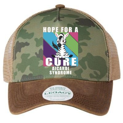 Rare Disease Awareness Day Hope Cure Aicardi Syndrome Funny Gift Legacy Tie Dye Trucker Hat