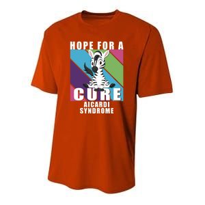 Rare Disease Awareness Day Hope Cure Aicardi Syndrome Funny Gift Youth Performance Sprint T-Shirt