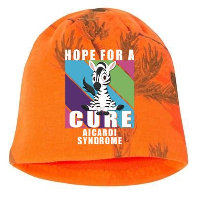 Rare Disease Awareness Day Hope Cure Aicardi Syndrome Funny Gift Kati - Camo Knit Beanie