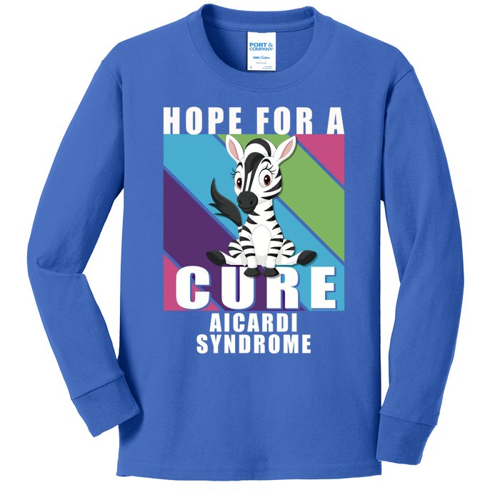 Rare Disease Awareness Day Hope Cure Aicardi Syndrome Funny Gift Kids Long Sleeve Shirt