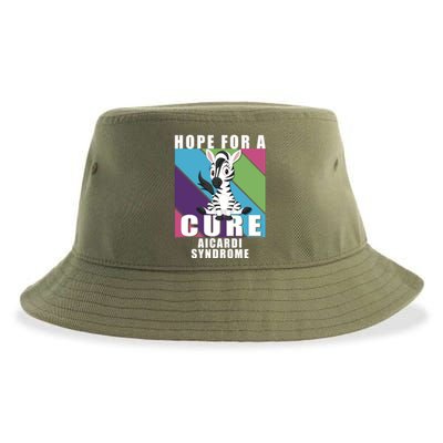 Rare Disease Awareness Day Hope Cure Aicardi Syndrome Funny Gift Sustainable Bucket Hat