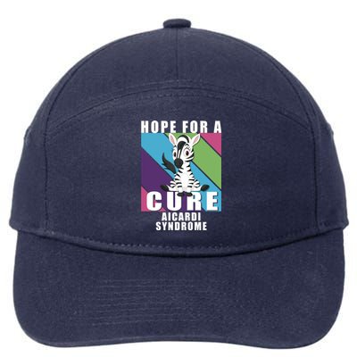 Rare Disease Awareness Day Hope Cure Aicardi Syndrome Funny Gift 7-Panel Snapback Hat