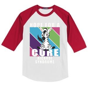 Rare Disease Awareness Day Hope Cure Aicardi Syndrome Funny Gift Kids Colorblock Raglan Jersey