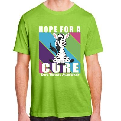 Rare Disease Awareness Day Hope Cure Support Zebra Funny Gift Adult ChromaSoft Performance T-Shirt