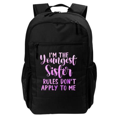 Rules Don't Apply To Me Youngest Sister 3 Sisters Matching Backpack