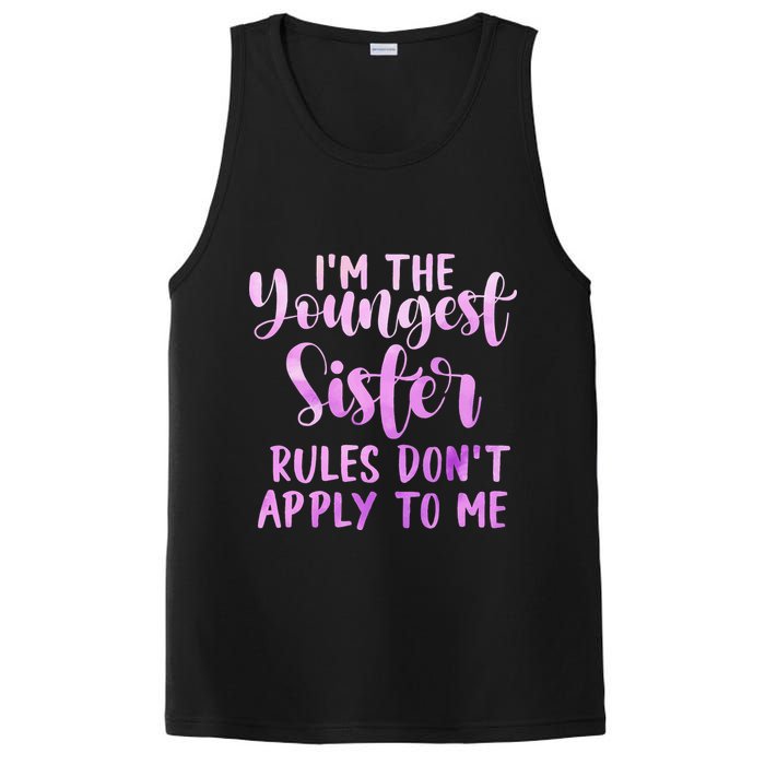 Rules Don't Apply To Me Youngest Sister 3 Sisters Matching PosiCharge Competitor Tank