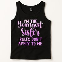 Rules Don't Apply To Me Youngest Sister 3 Sisters Matching Tank Top