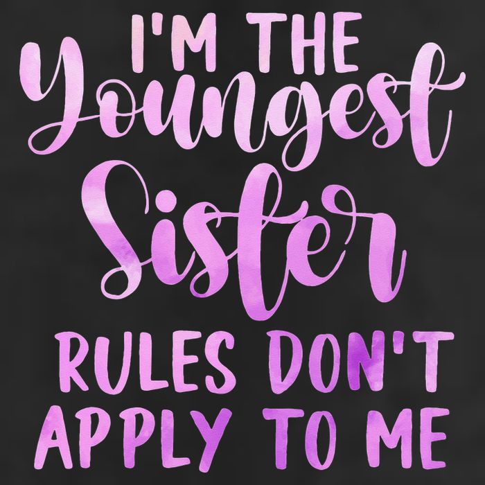 Rules Don't Apply To Me Youngest Sister 3 Sisters Matching Golf Towel