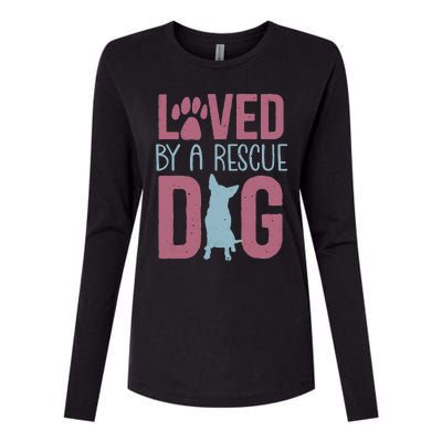 Rescue Dog Animal Adoption Rescue Dog Foster Lover Womens Cotton Relaxed Long Sleeve T-Shirt